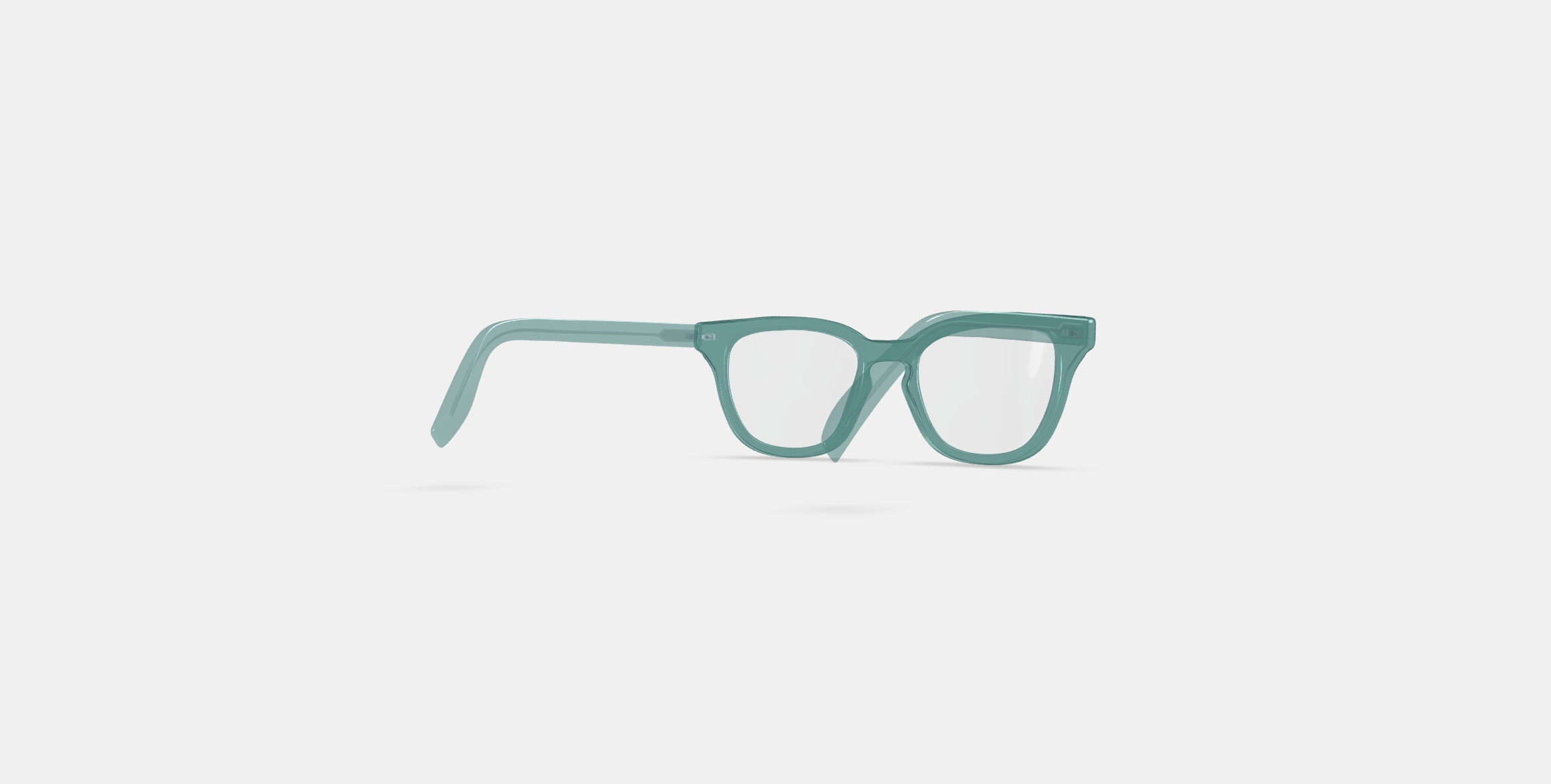Della Eyeglasses in Viridian 3D model_2
