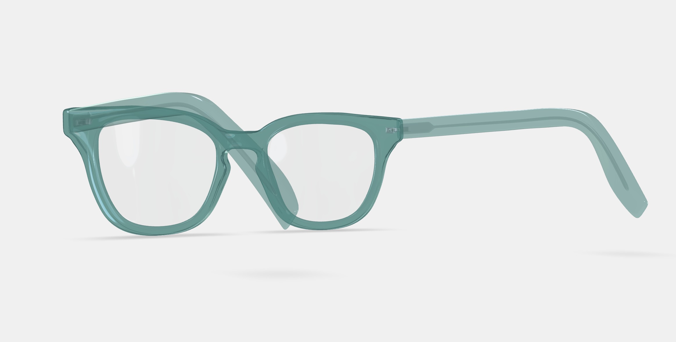 Della Eyeglasses in Viridian 3D model_5