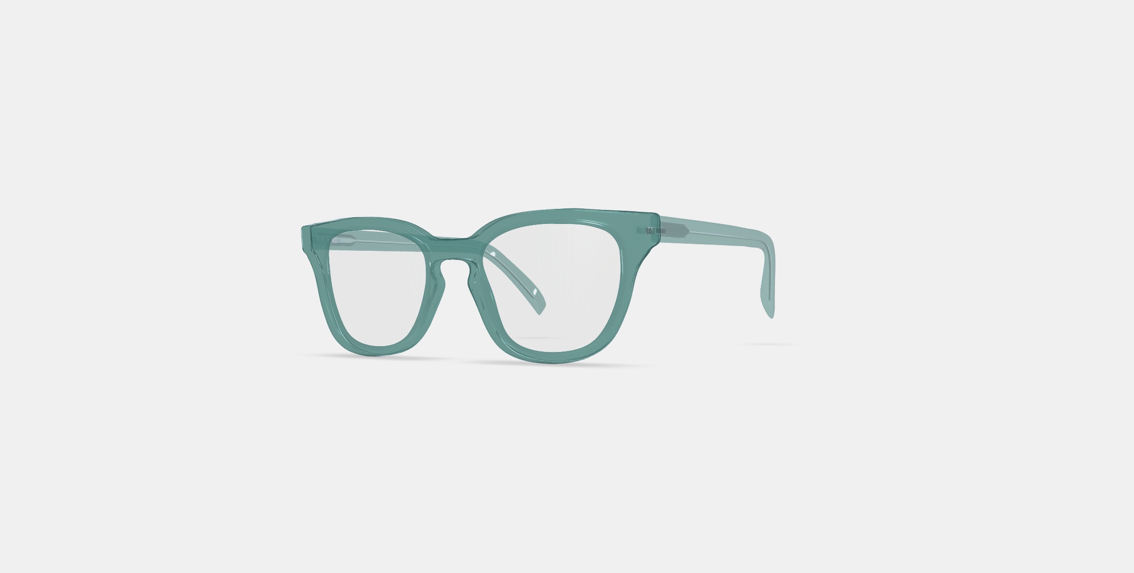 Della Eyeglasses in Viridian 3D model_12