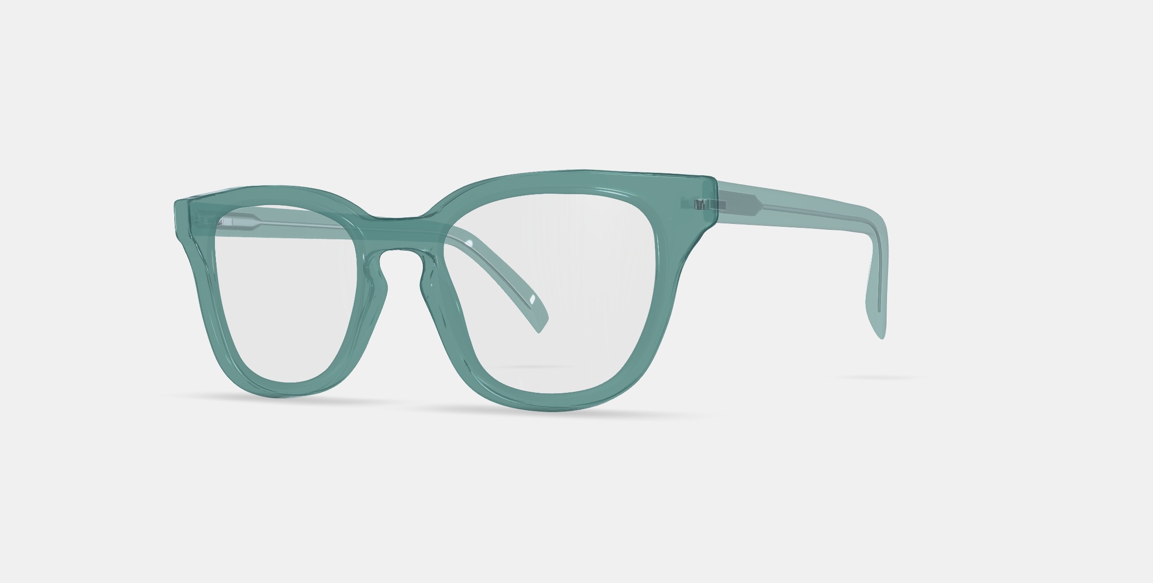 Della Eyeglasses in Viridian 3D model_13