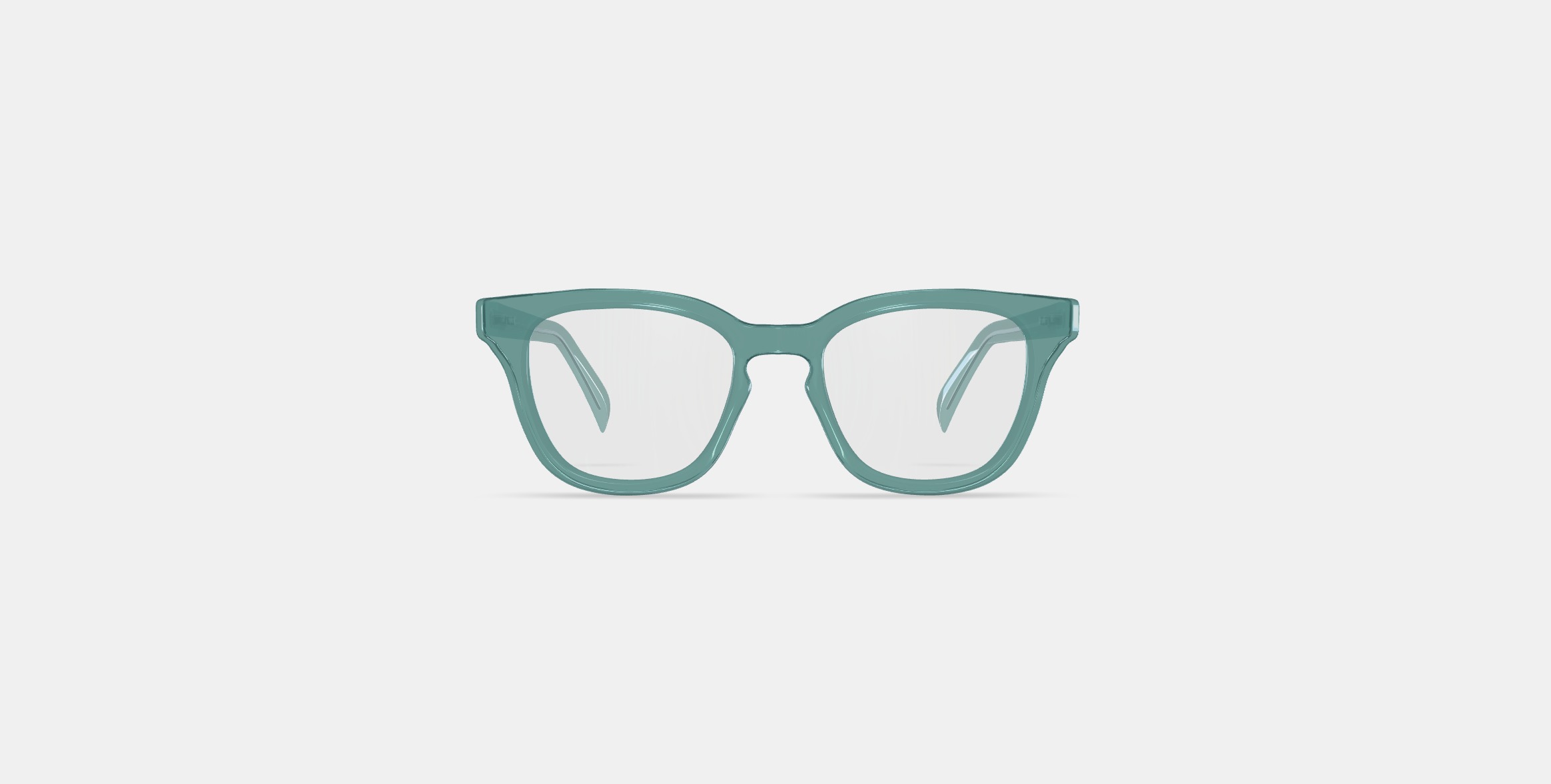 Della Eyeglasses in Viridian 3D model_10