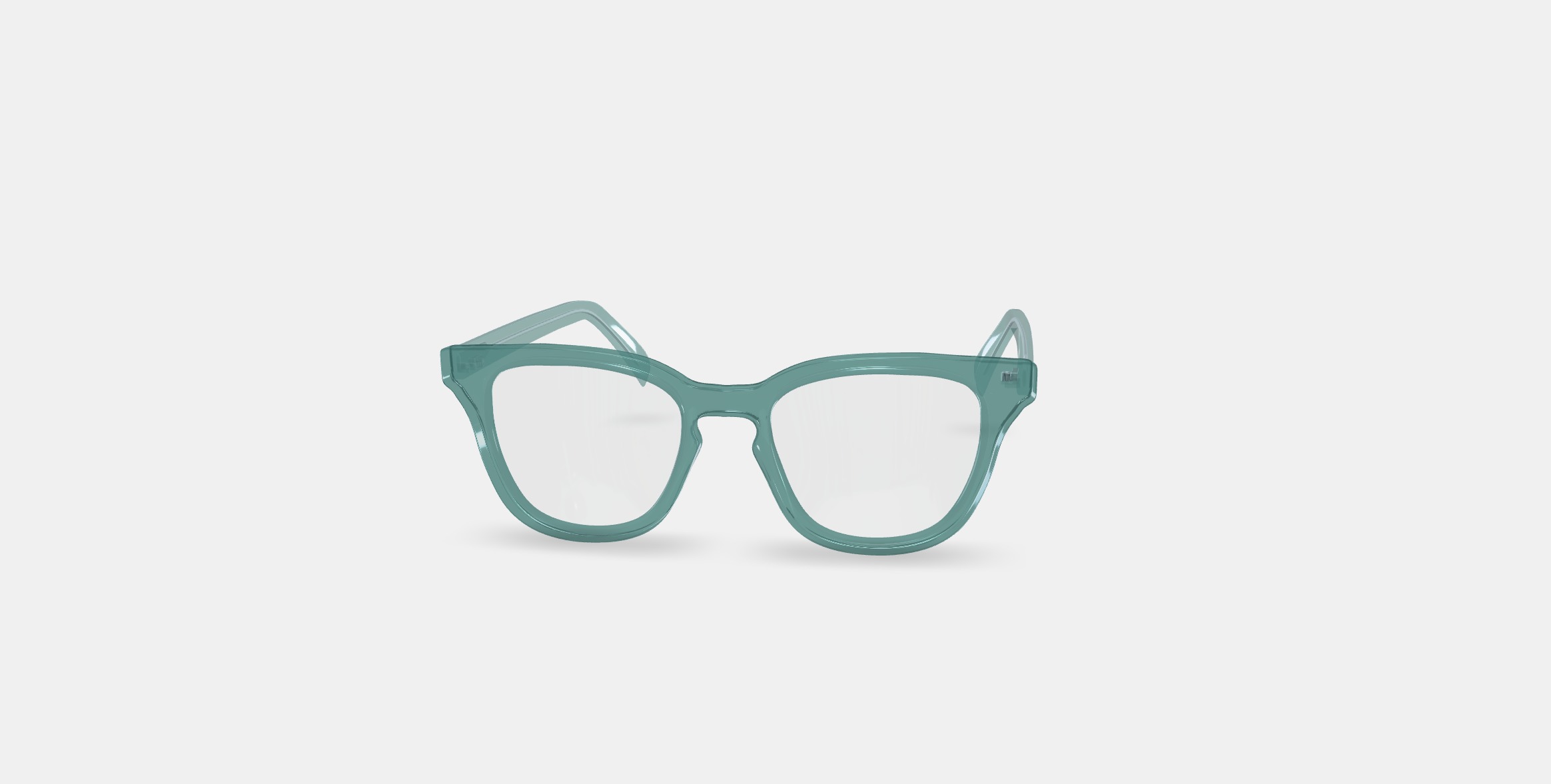 Della Eyeglasses in Viridian 3D model_6