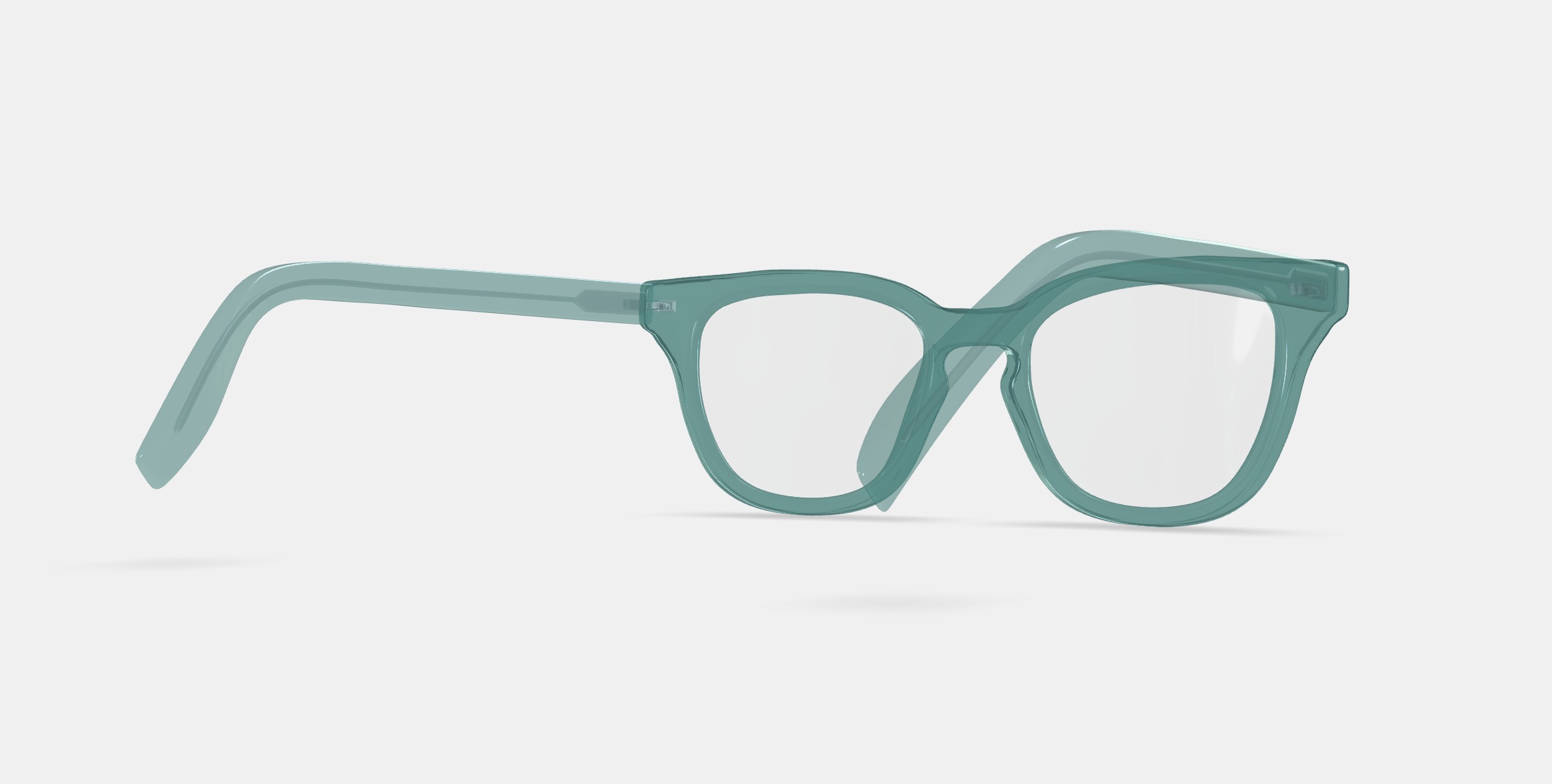 Della Eyeglasses in Viridian 3D model_3