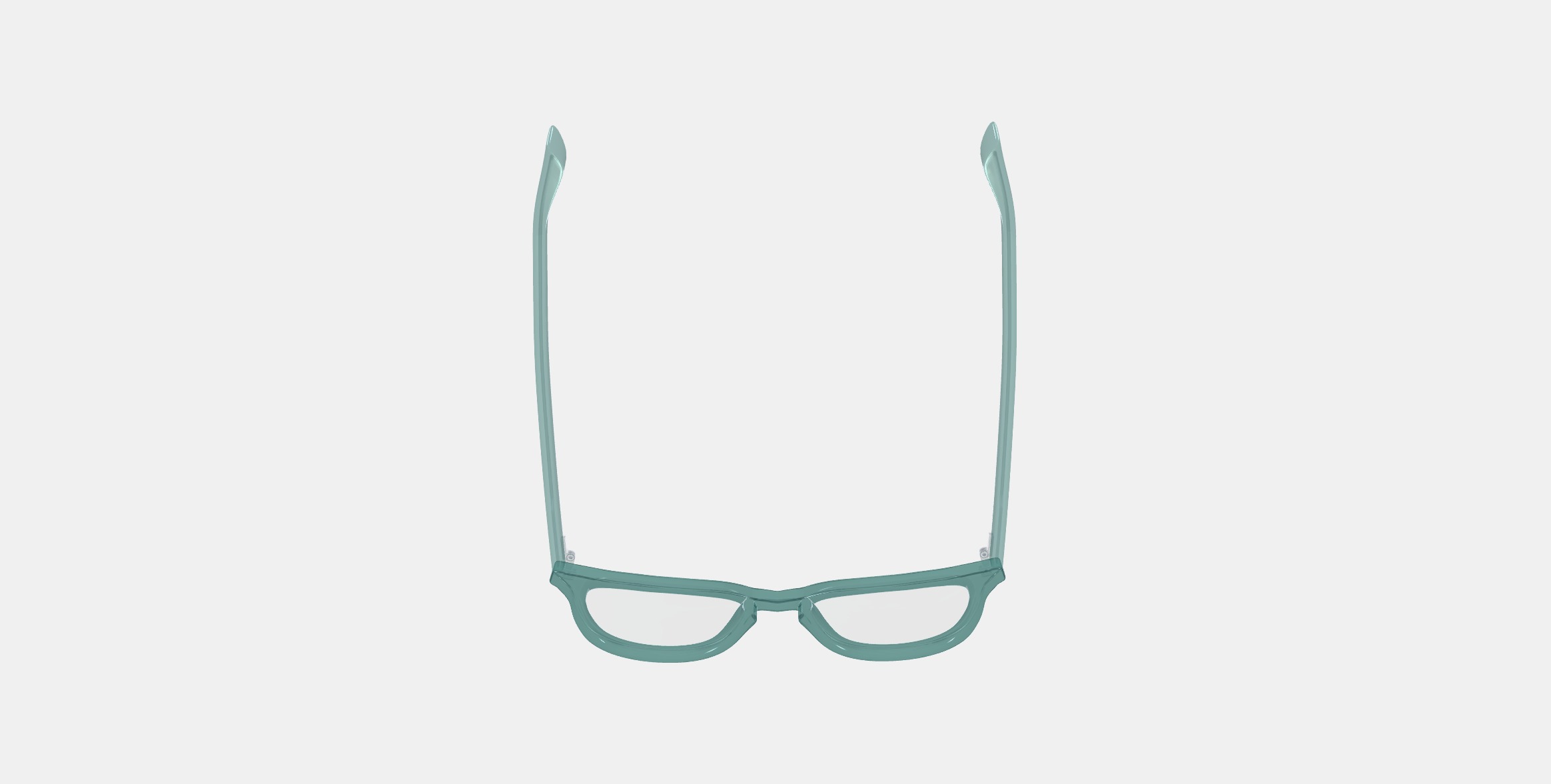 Della Eyeglasses in Viridian 3D model_7