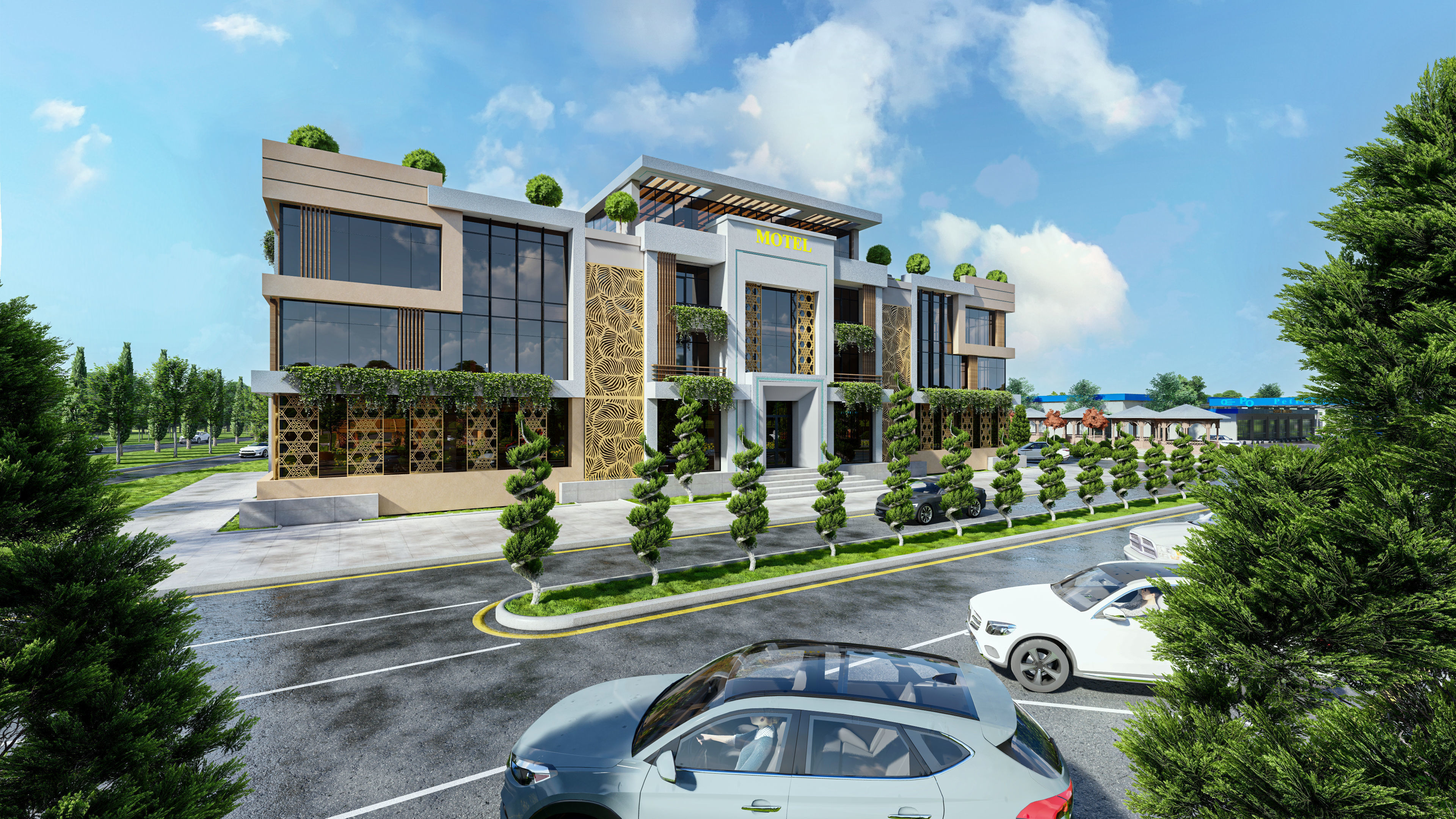 GAS STATION COMPLEX 3D model_6