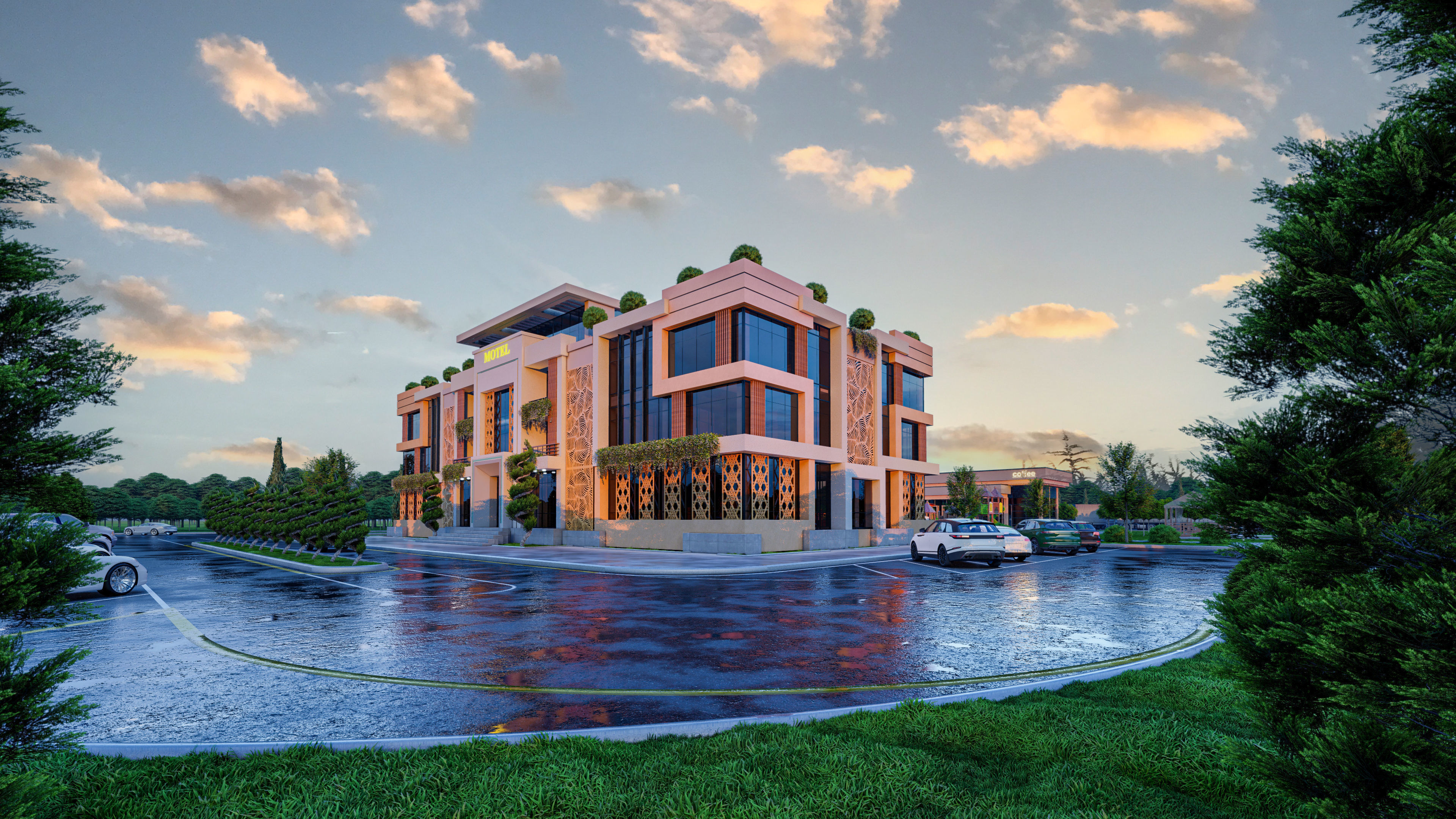 GAS STATION COMPLEX 3D model_2