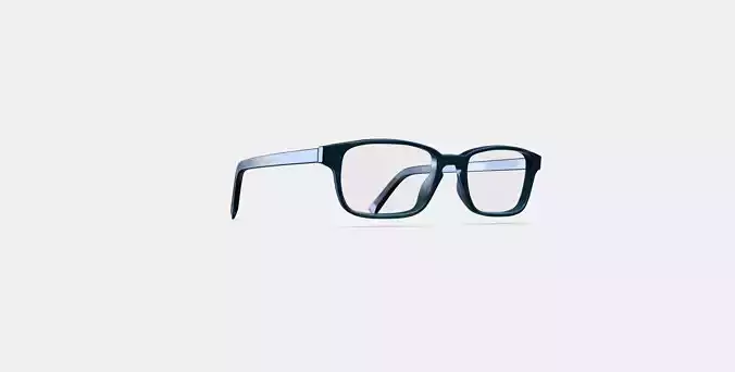 Hardy Eyeglasses in Striped Pacific 3D model