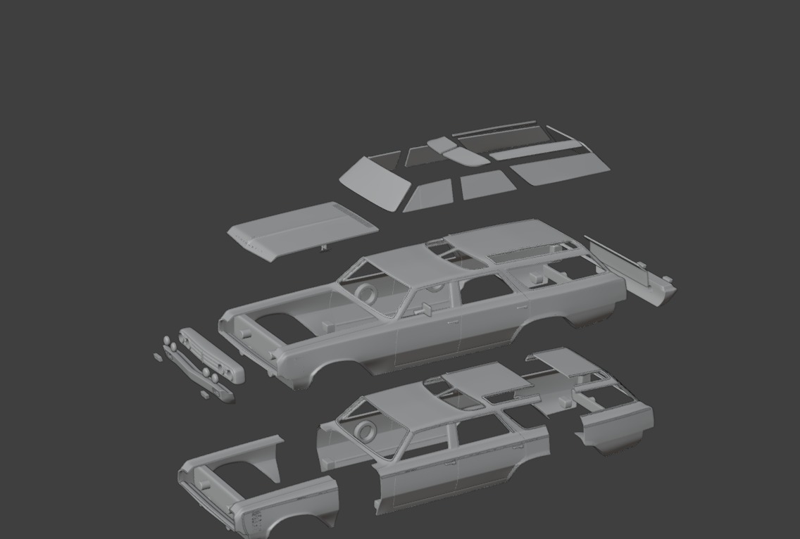 Oldsmobile Vista Cruiser 1964 3D print model_12