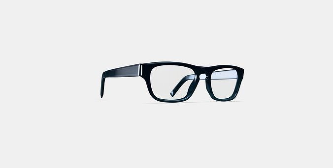 Roosevelt Eyeglasses in Striped Pacific 3D model