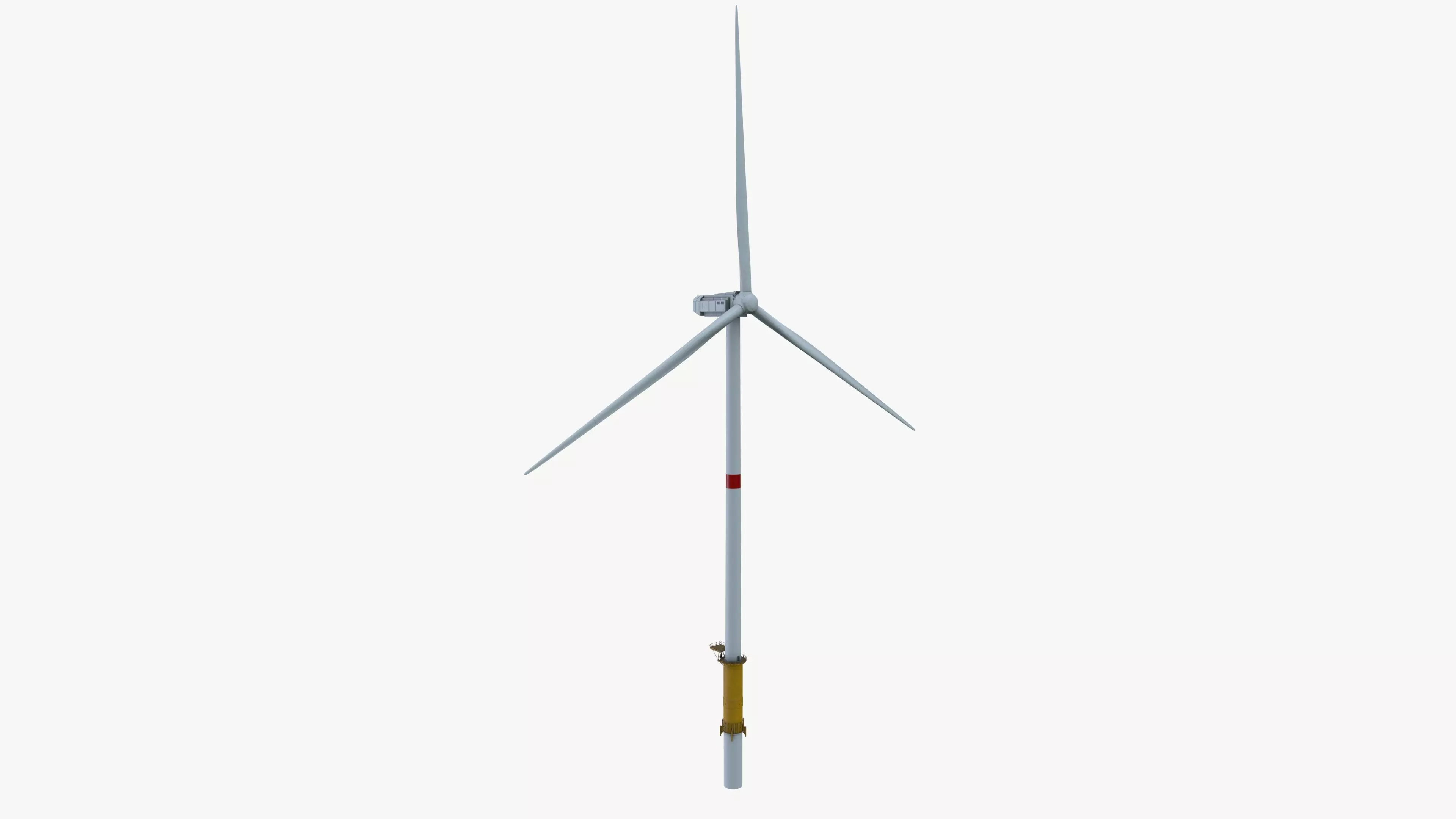 Wind Turbine Low-poly 3D model