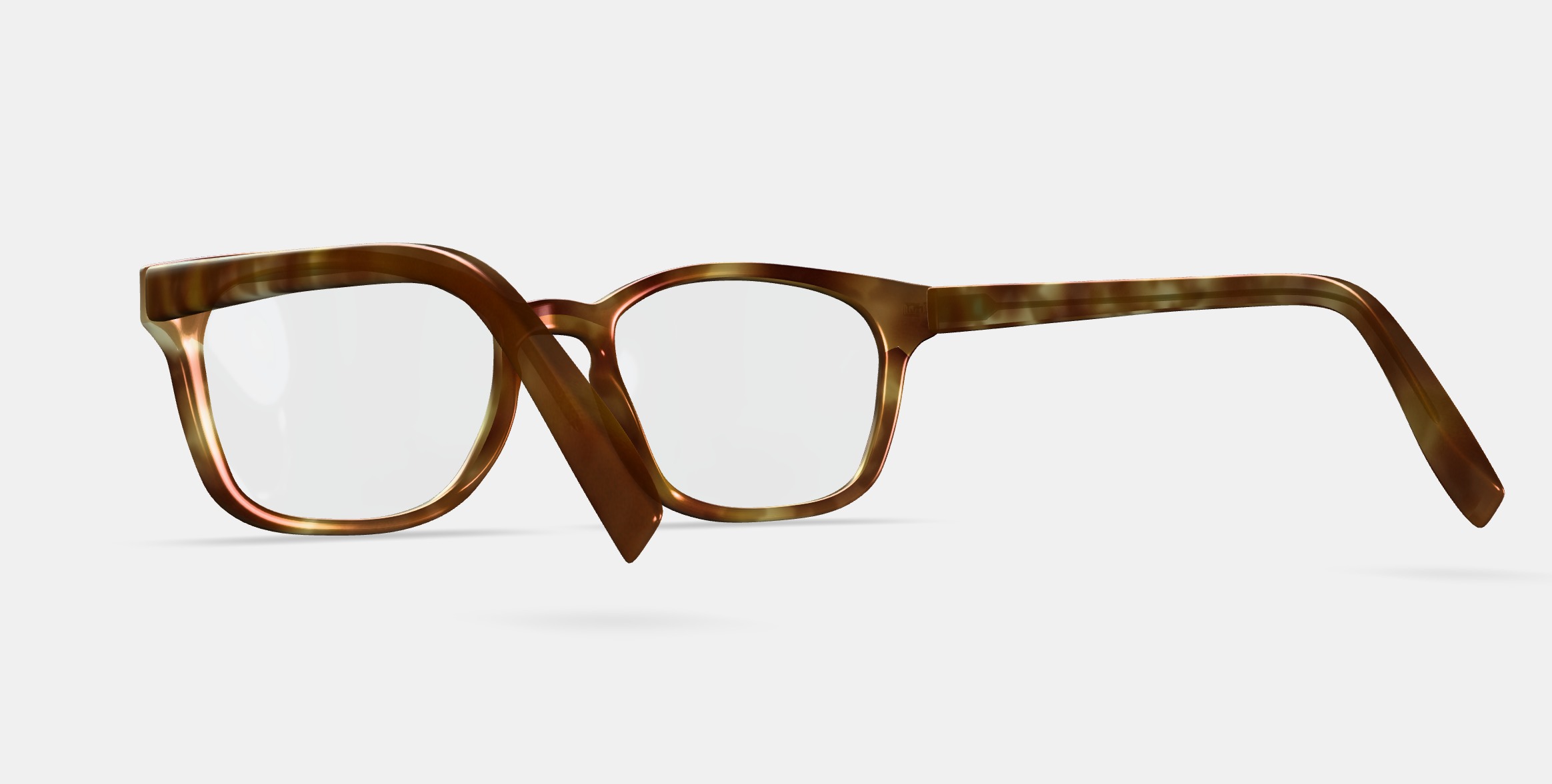 Hemmings Eyeglasses in Butterscotch Tortoise 3D model_2