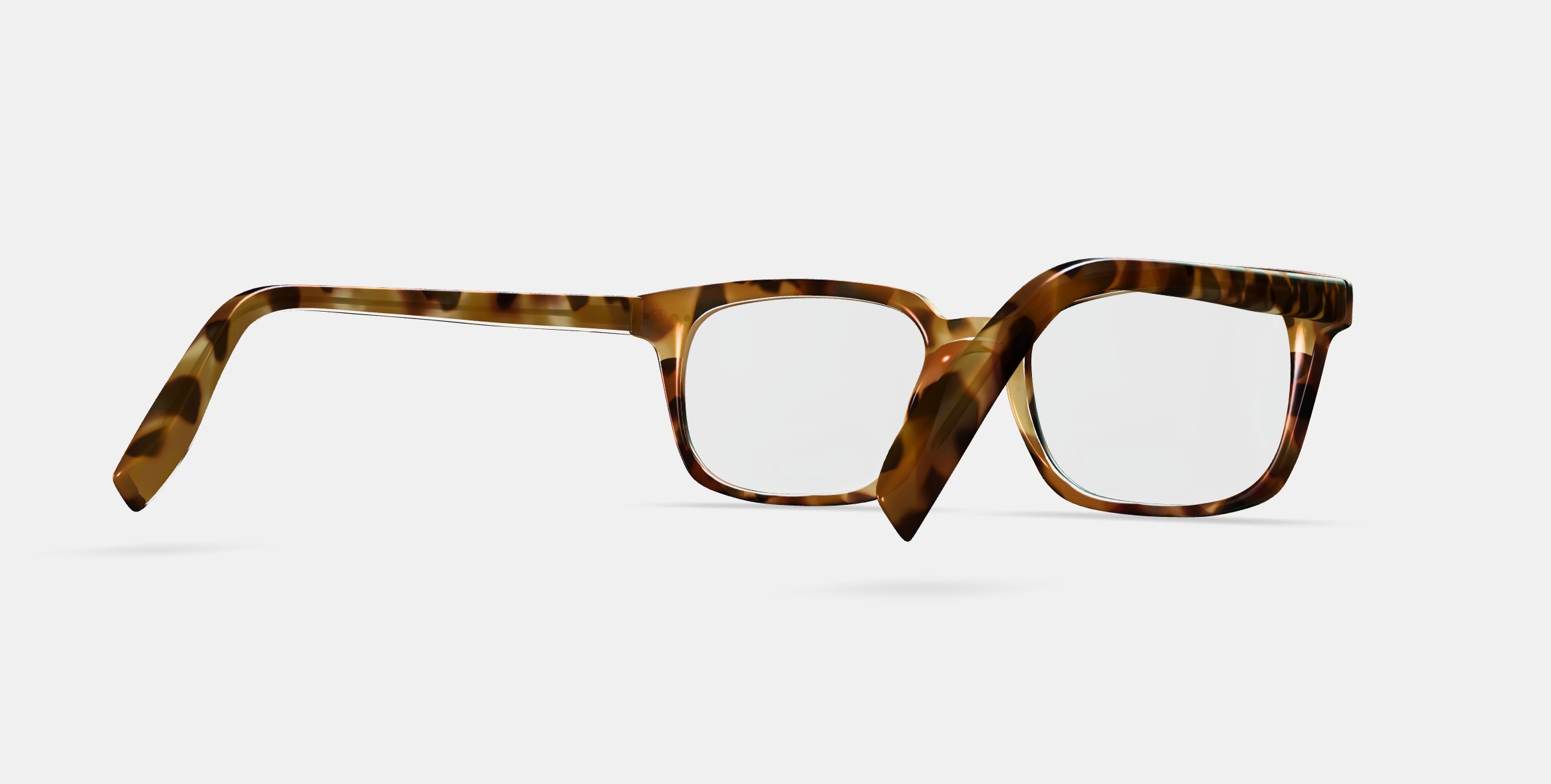 Mullins Eyeglasses in Acorn Tortoise 3D model_6