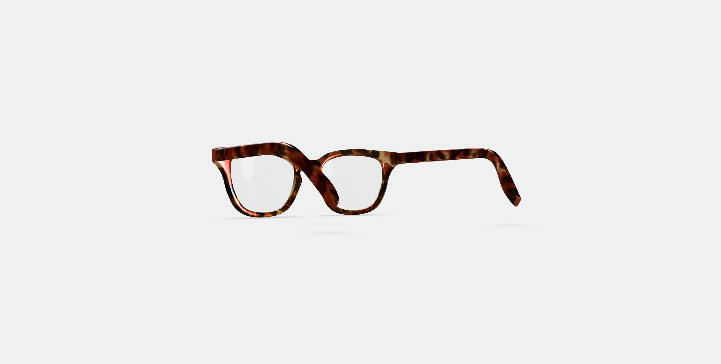 Della Eyeglasses in Acorn Tortoise 3D model_16