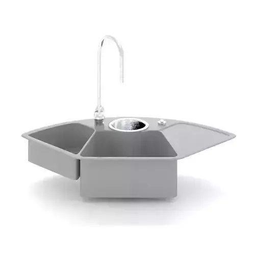 Special Sink for kitchen Low-poly 3D model