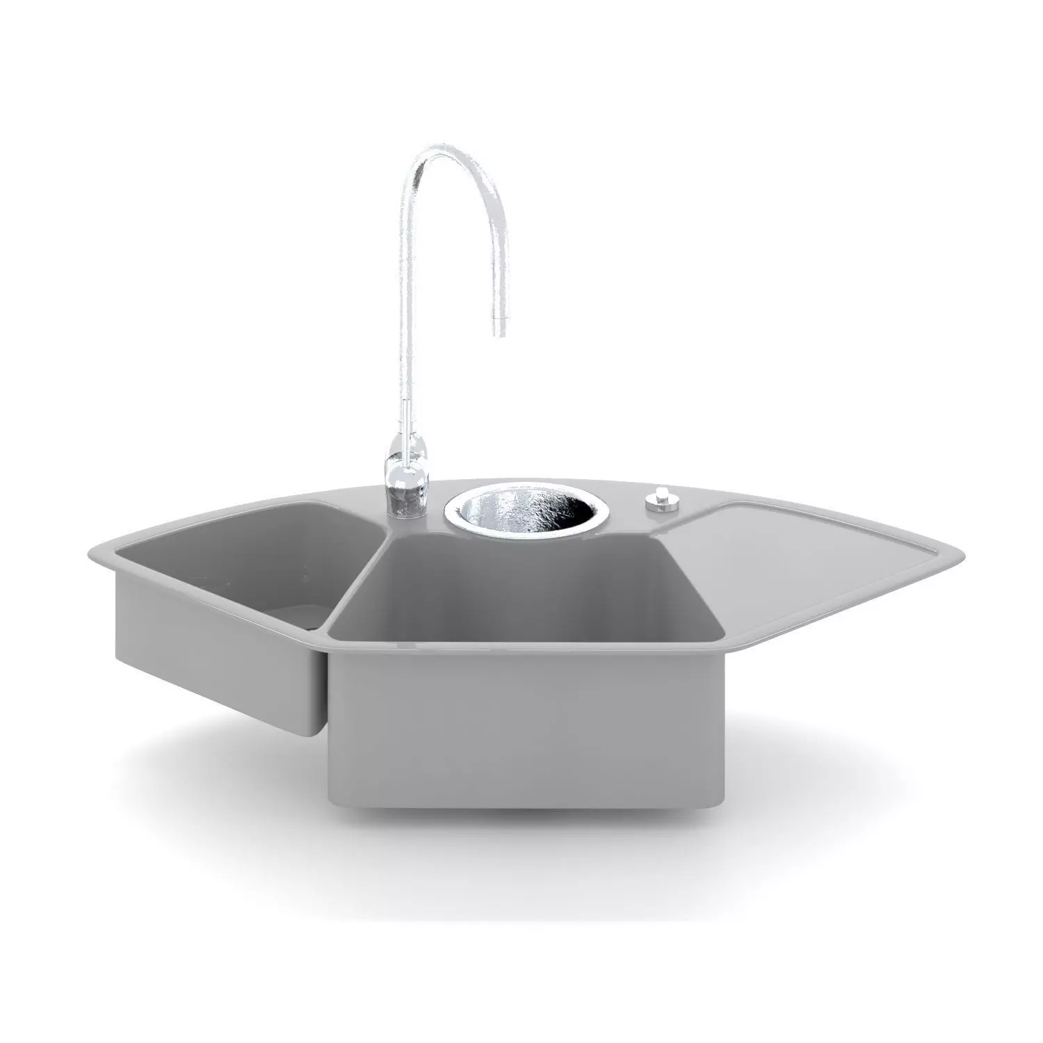 Special Sink for kitchen Low-poly 3D model_0