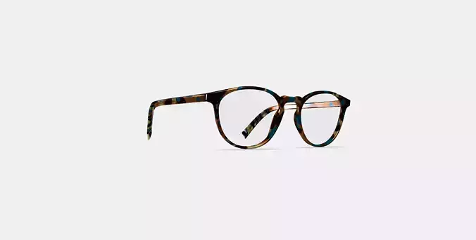 Butler Eyeglasses in Teal Tortoise