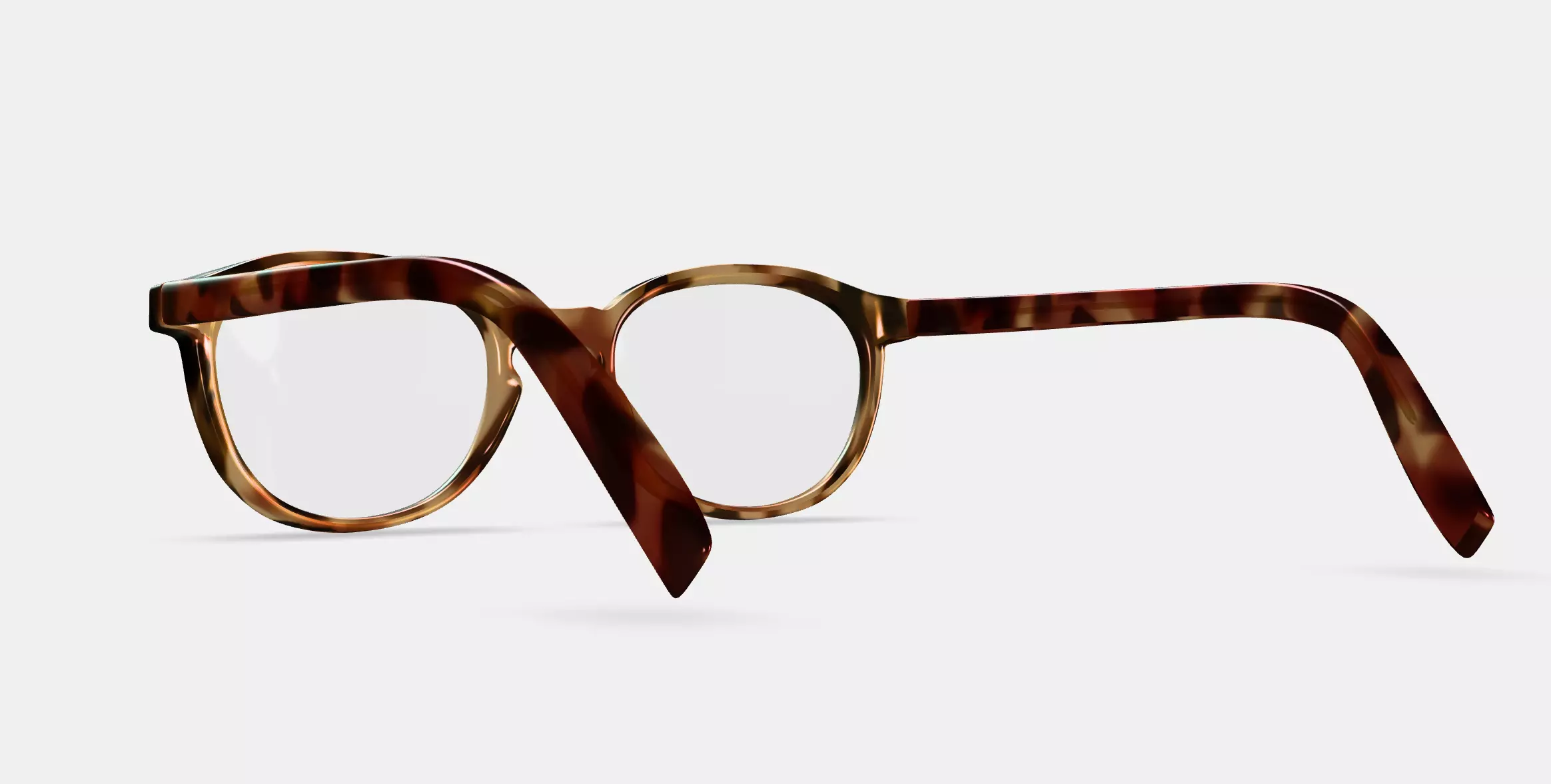 Anselm Eyeglasses in Acorn Tortoise 3D model_0