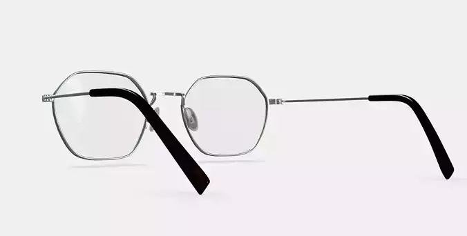 Keiko Eyeglasses in Polished Silver