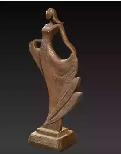 modern woman statue