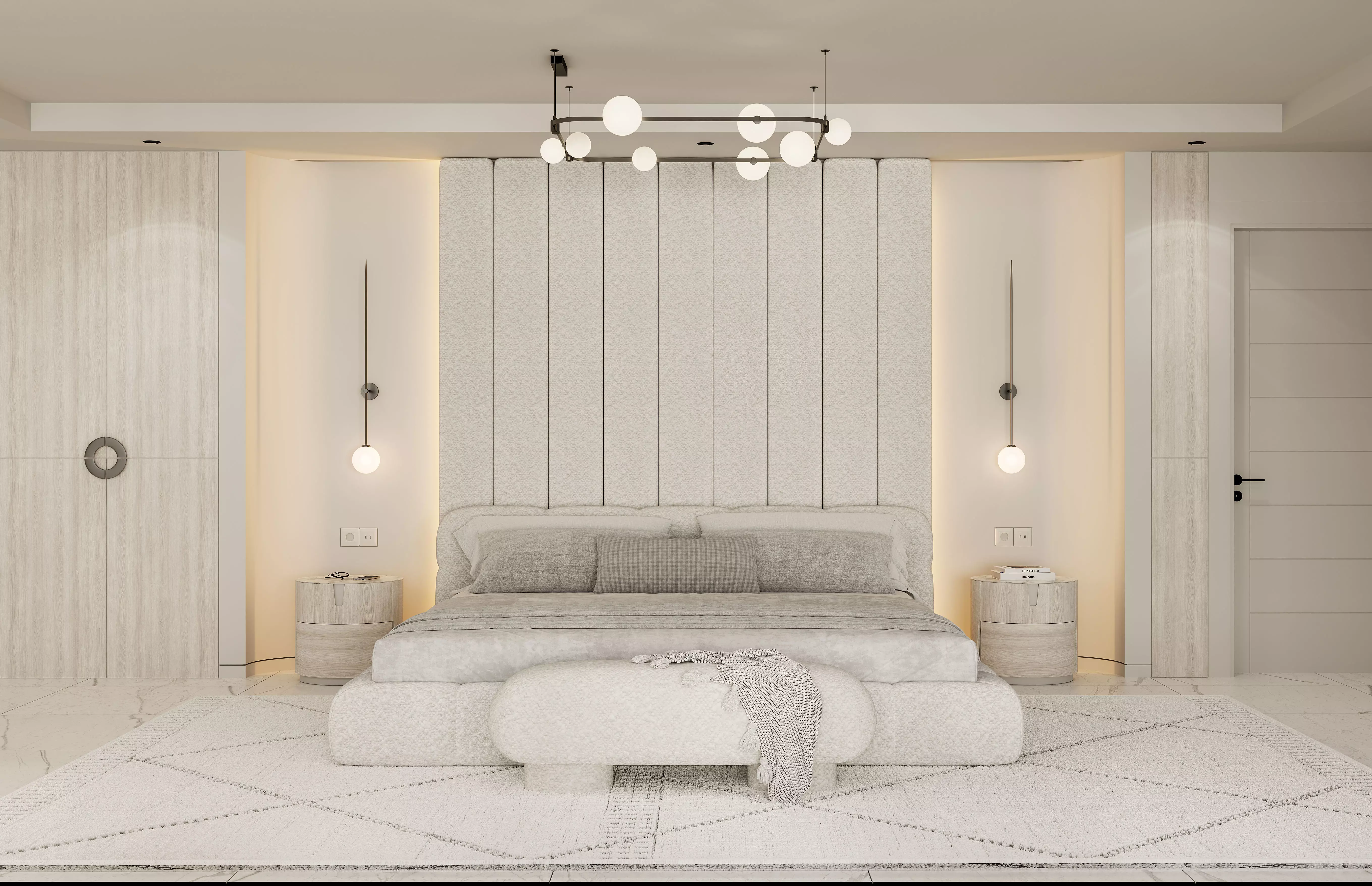 Bedroom scene M 3D model_0