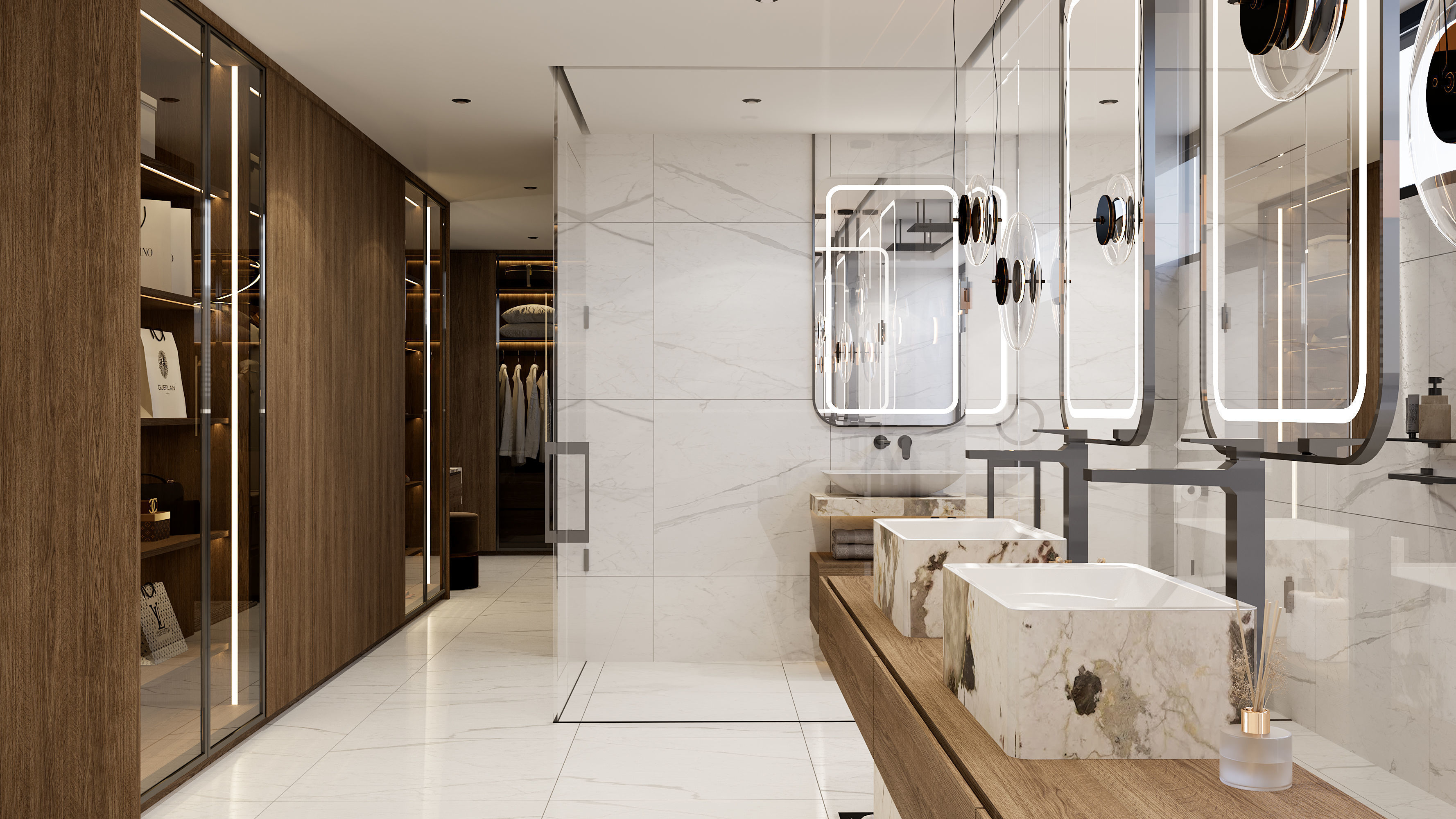 Bedroom scene M 3D model_3