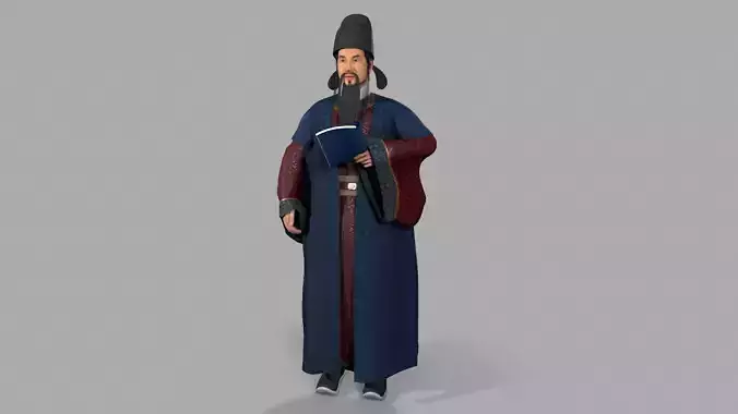 man Character Low-poly 3D model