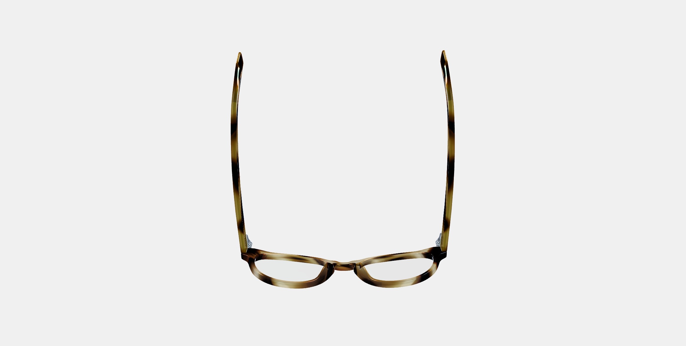 Percey Low Bridge Fit Eyeglasses in Striped Sassafras 3D model_6