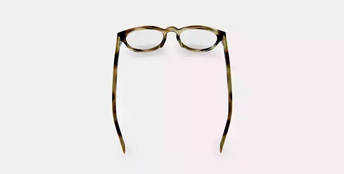 Percey Low Bridge Fit Eyeglasses in Striped Sassafras