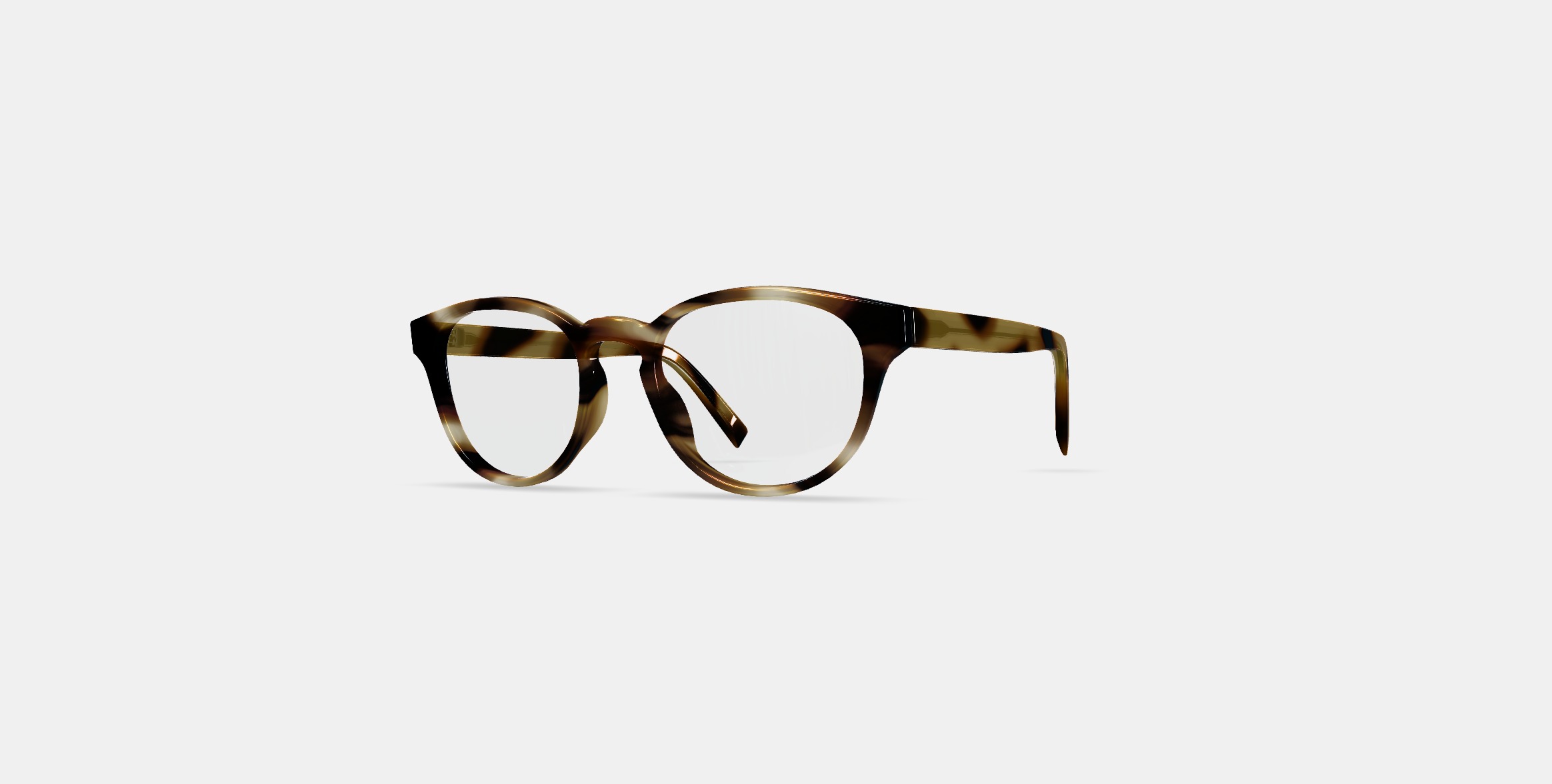 Percey Low Bridge Fit Eyeglasses in Striped Sassafras 3D model_12