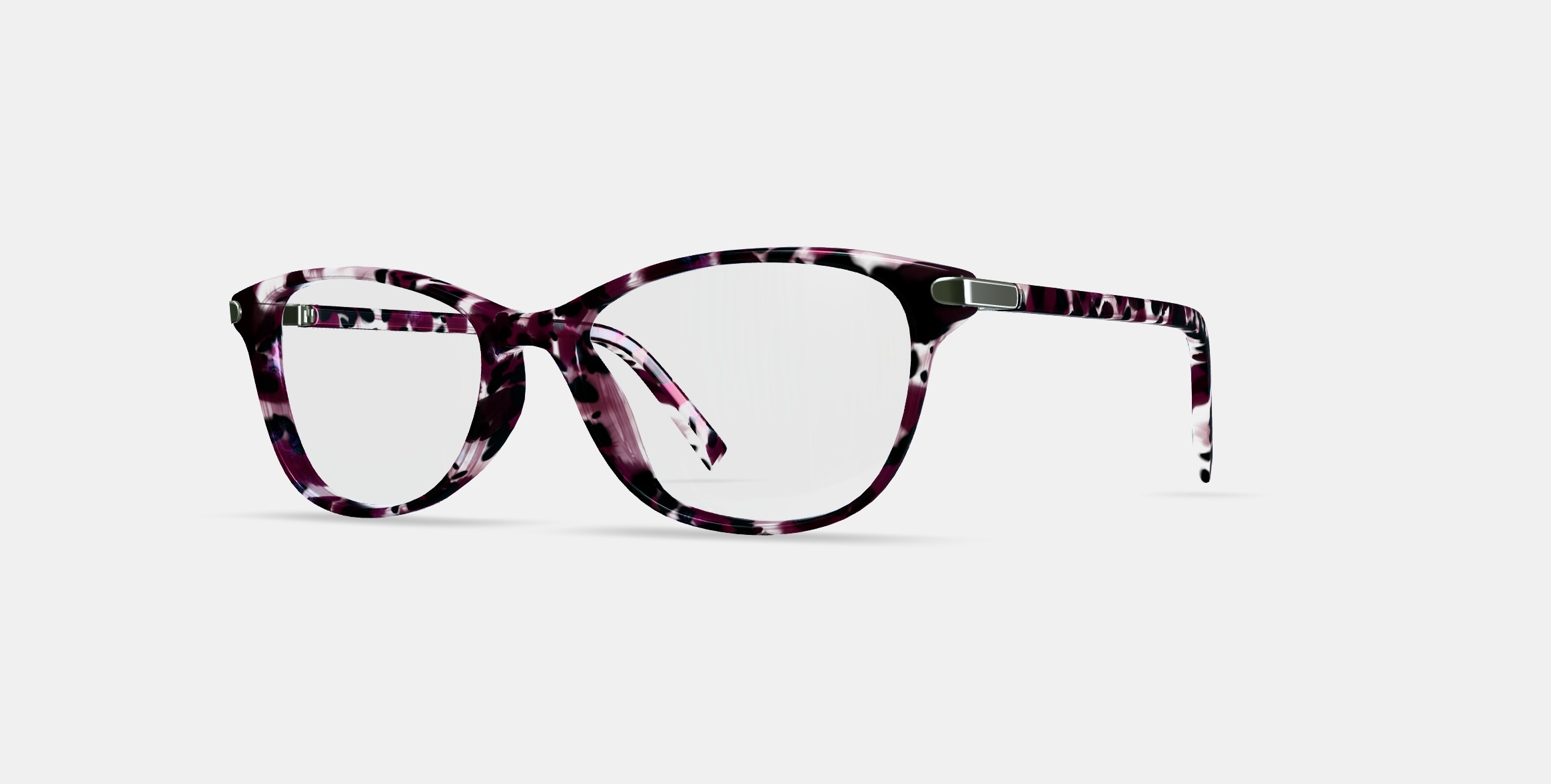 Daisy Low Bridge Fit Eyeglasses in Violet Quartz Crystal with P 3D model_13