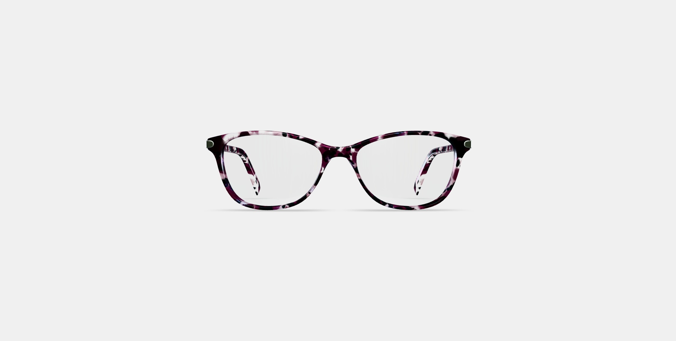 Daisy Low Bridge Fit Eyeglasses in Violet Quartz Crystal with P 3D model_10