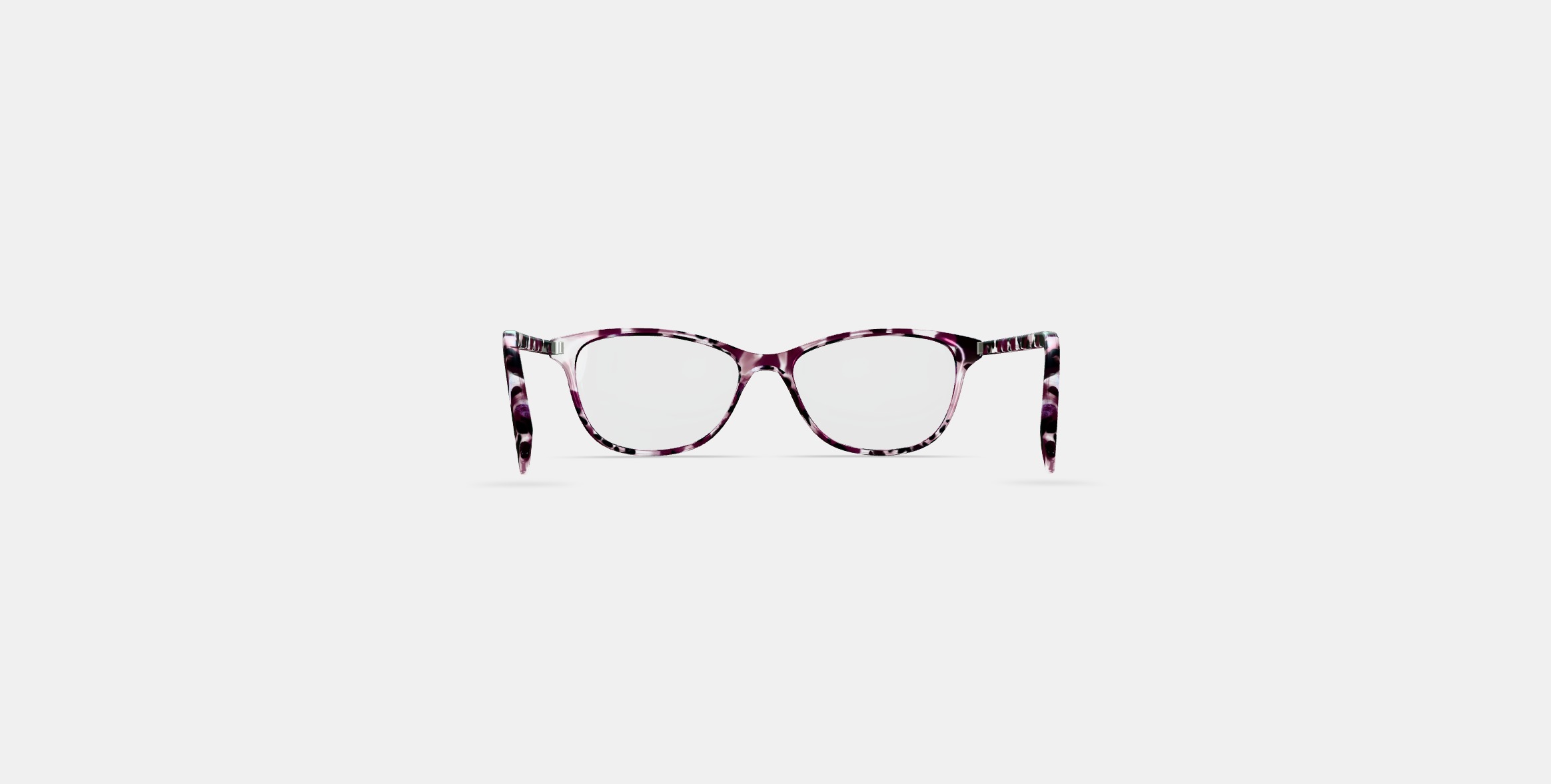 Daisy Low Bridge Fit Eyeglasses in Violet Quartz Crystal with P 3D model_14