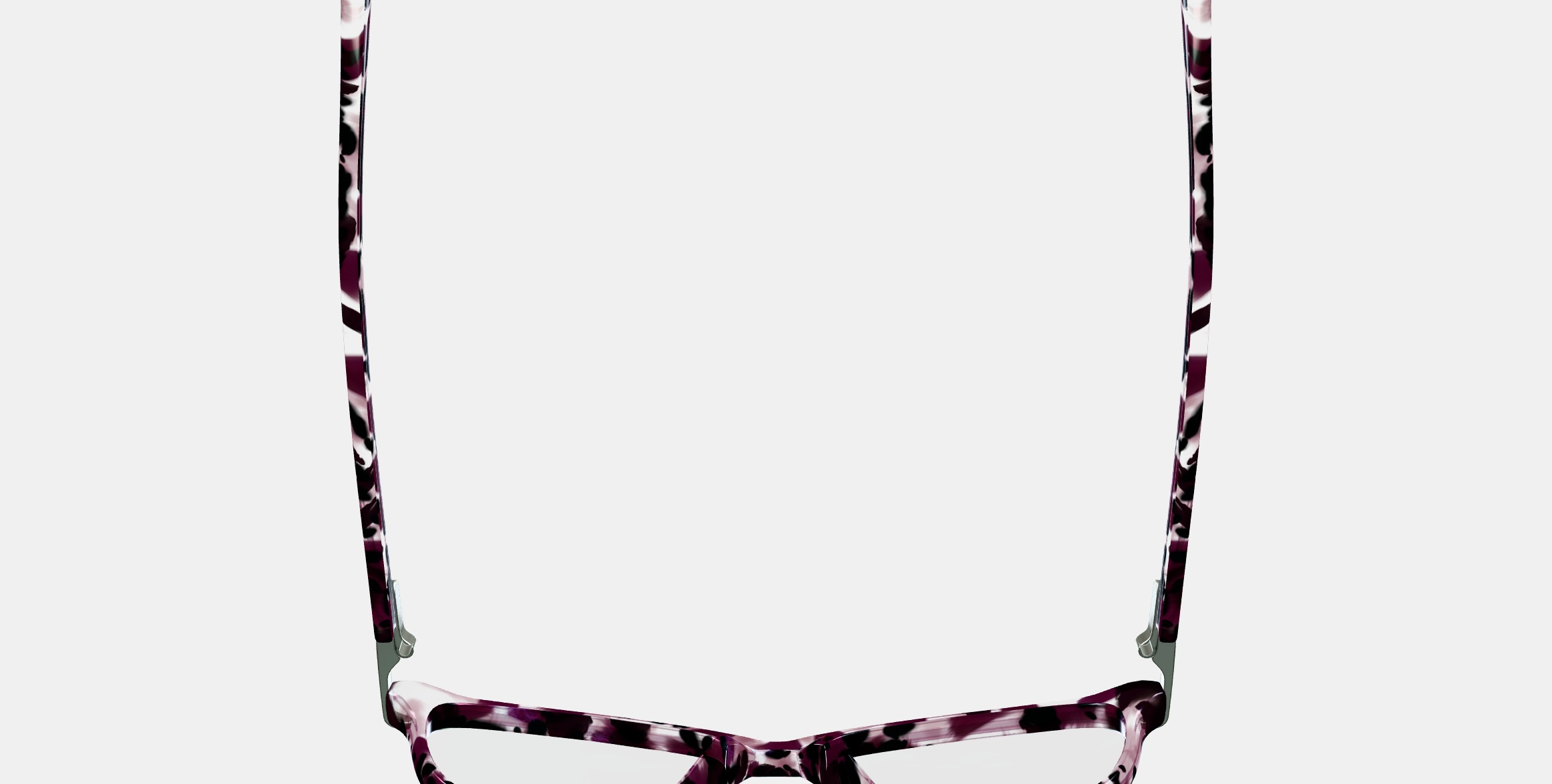 Daisy Low Bridge Fit Eyeglasses in Violet Quartz Crystal with P 3D model_8