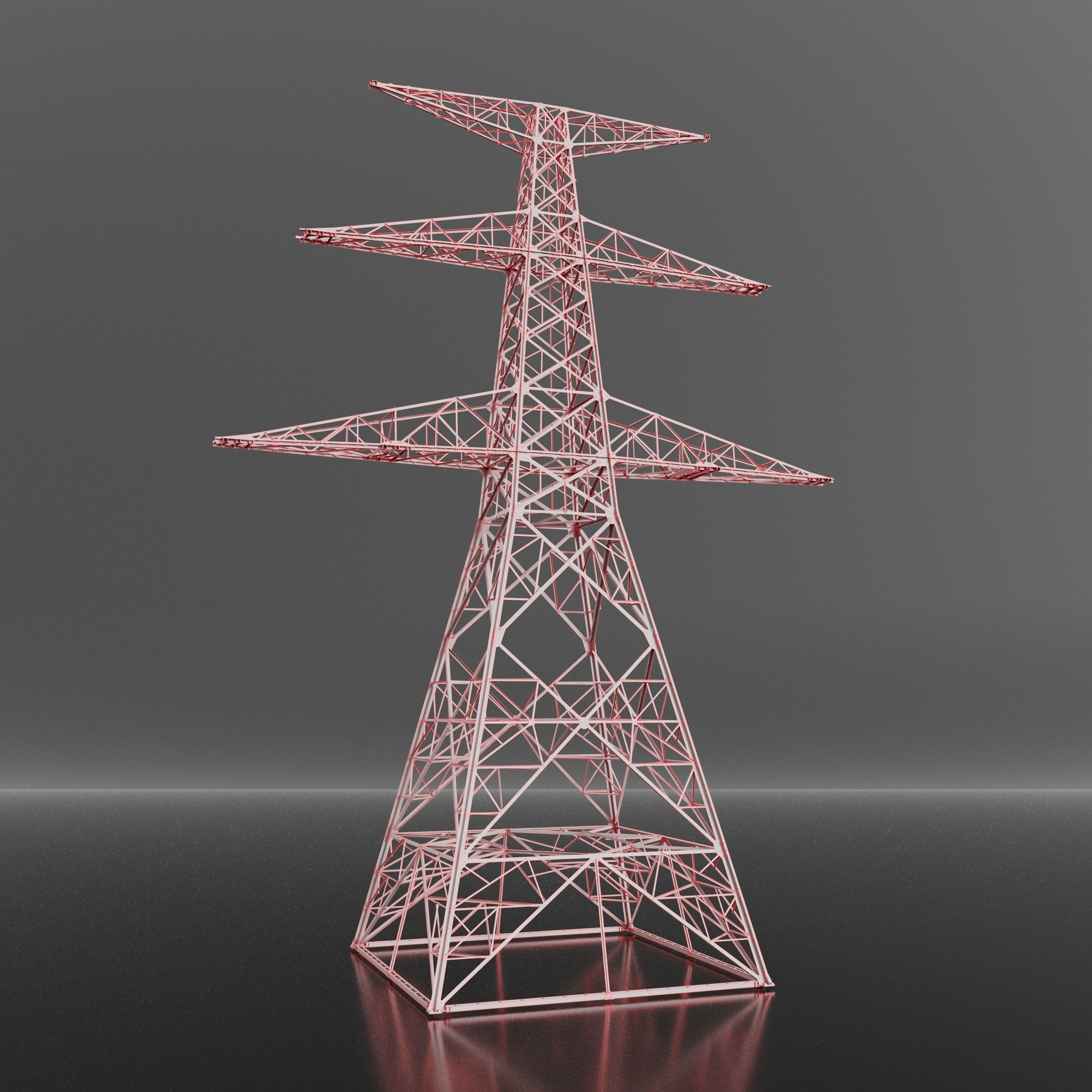 Electric Transmission Towers 3D model_7
