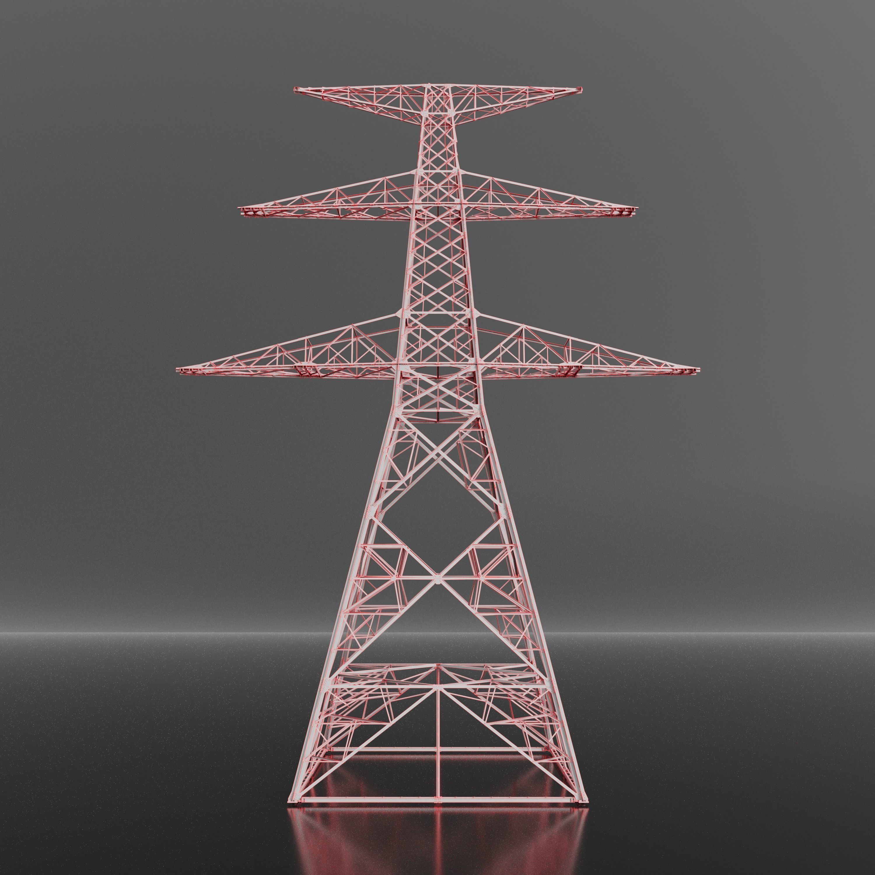 Electric Transmission Towers 3D model_8