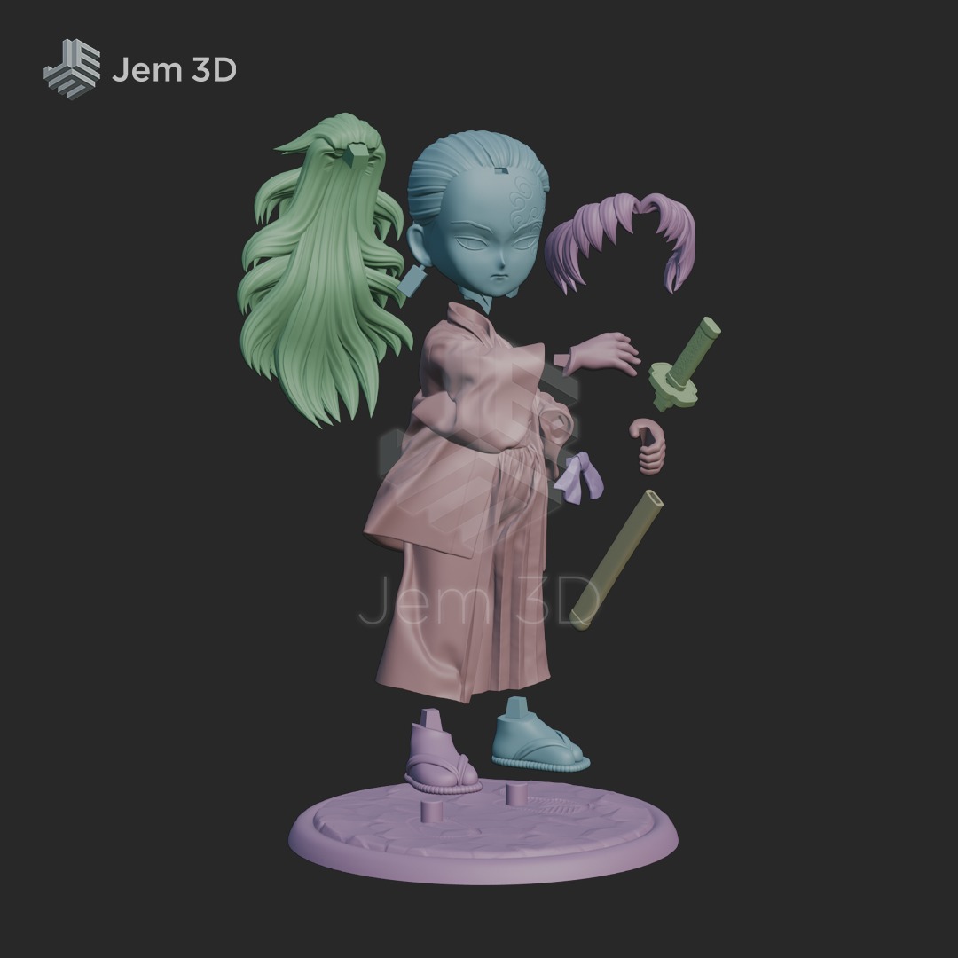 YORIICHI TSUGIKUNI - DEMON SLAYER KIMETSU NO YAIBA STL 3D print model_1