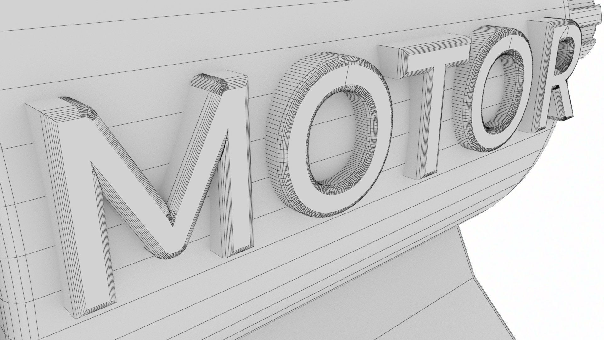 Motor - Rigged Low-poly 3D model_17