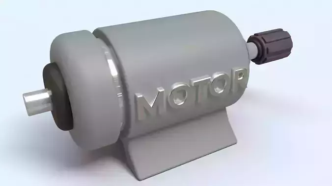 Motor - Rigged Low-poly 3D model Motor - Rigged Low-poly 3D model