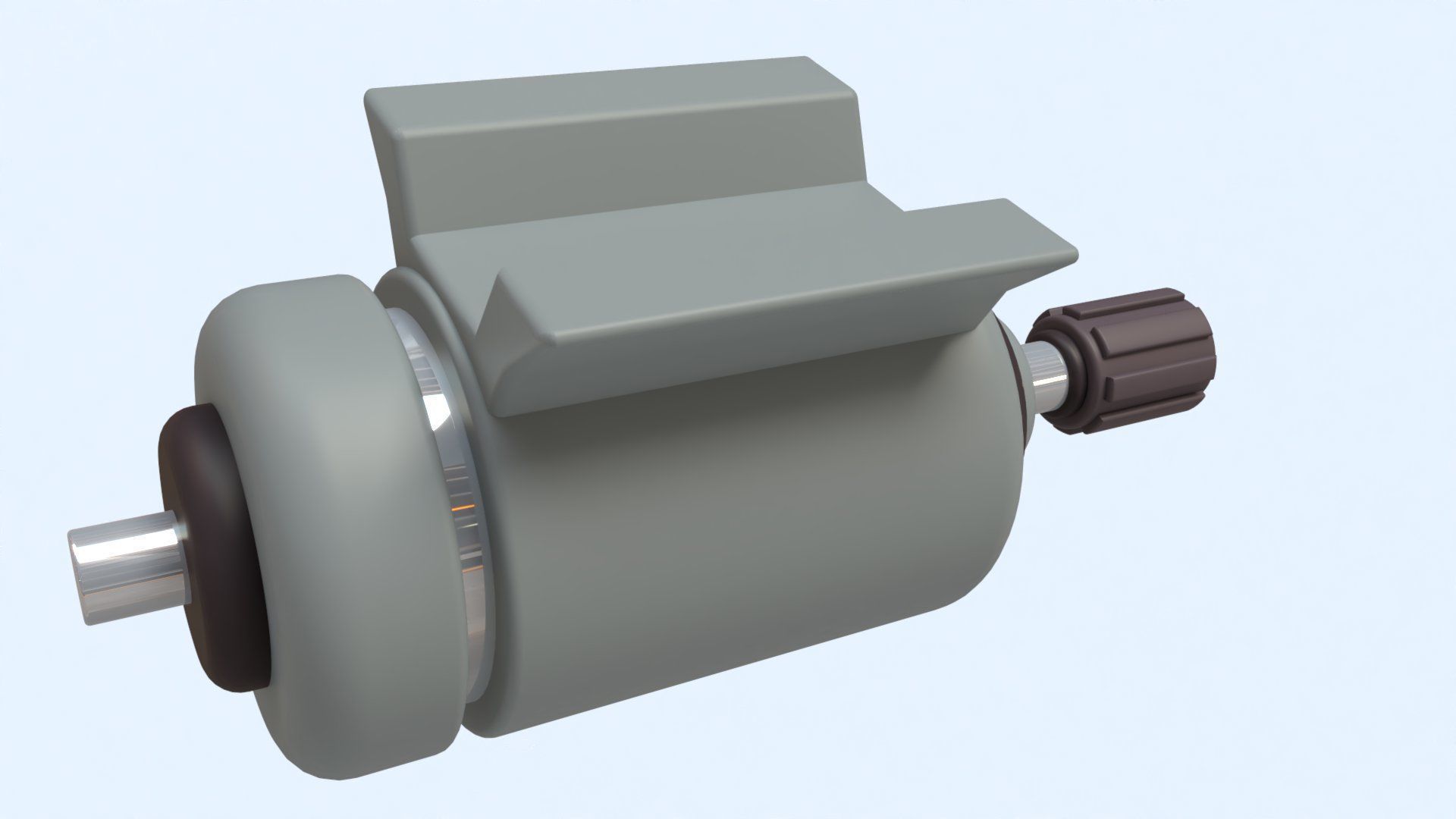 Motor - Rigged Low-poly 3D model_11