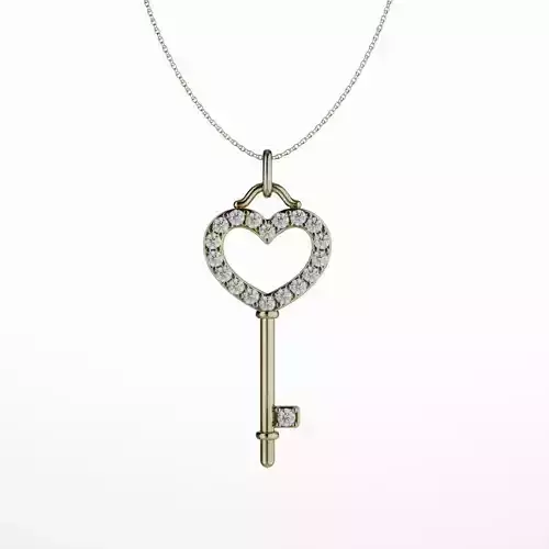 Pendant 2025 001 Heart key