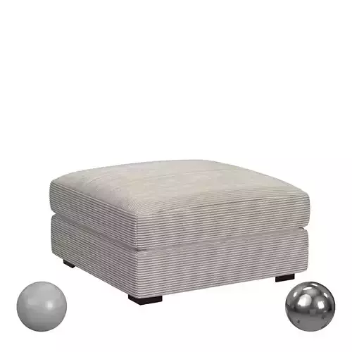 Arizona Modular Ottoman In Steno Beige 3D model