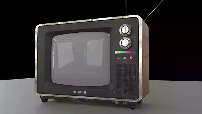 vintage tv  3d model 