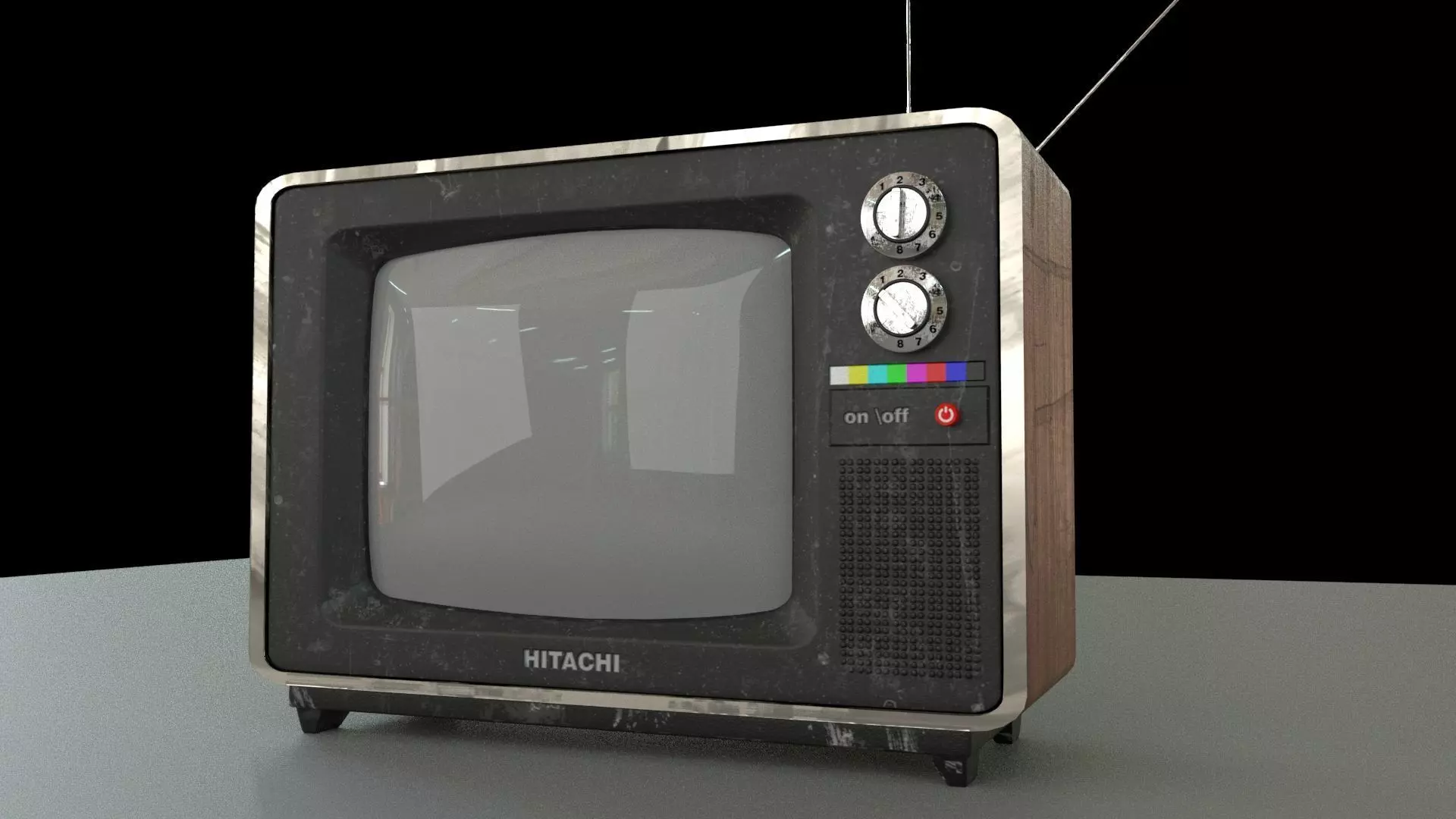 vintage tv 3d model Free 3D model