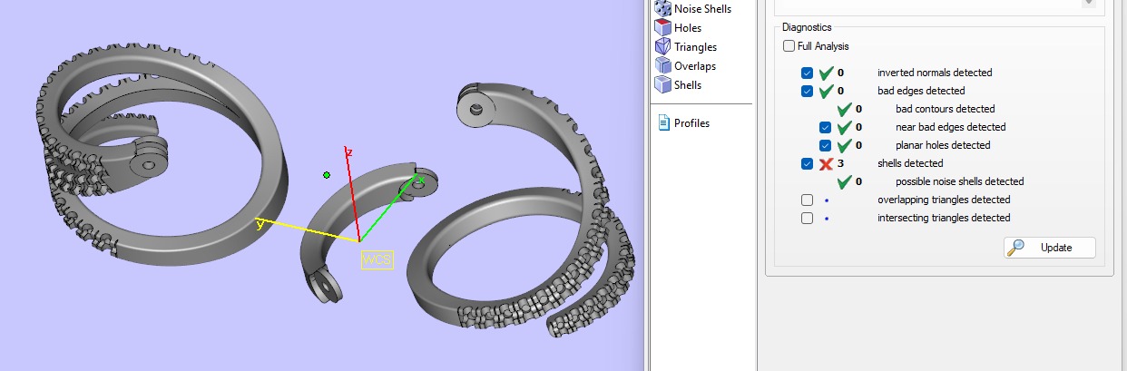 Hinged Diamond Wrap Ring 3D print model_8
