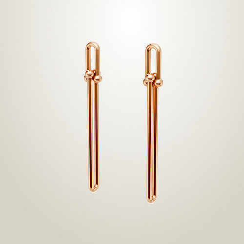 Tiffany Co HardWear Double Long Link Earrings 3D print model