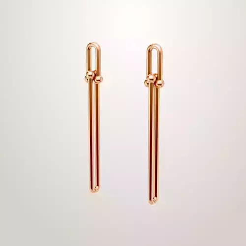 Tiffany Co HardWear Double Long Link Earrings