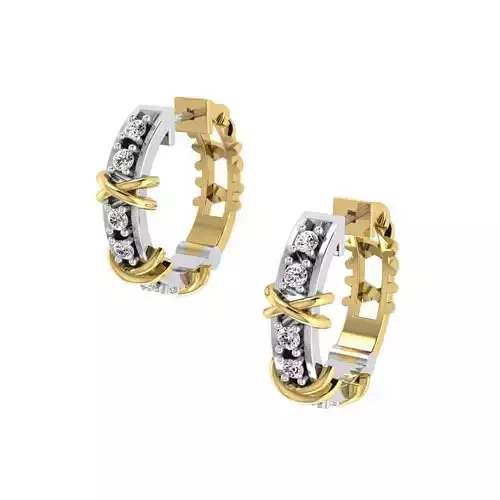 Tiffany Co Six Stone Narrow Earrings 