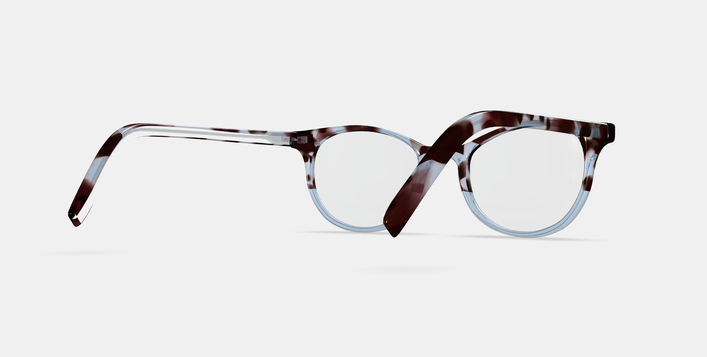 Virginia Eyeglasses in Icecap Tortoise Fade 3D model_6