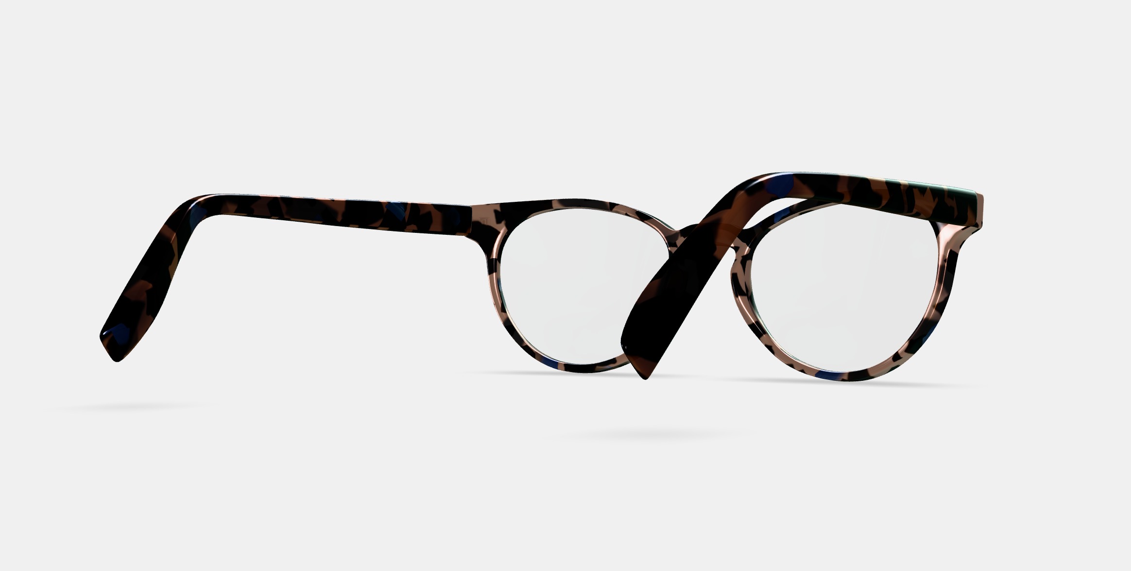 Leila Eyeglasses in Smoky Pearl Tortoise 3D model_6