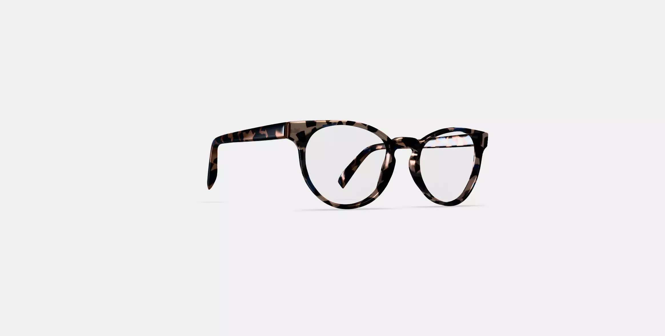 Leila Eyeglasses in Smoky Pearl Tortoise 3D model_0